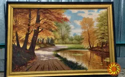 Картина маслом, рад. художника, 1970-х р.- Осінь у лісі.Обмін