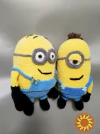 м'яка дитяча в'язана іграшка міньон Стюарт із мультфильма