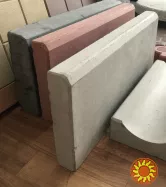 Бордюр тротуарний садовий вібролітий