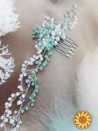 Мятное настроение веточка гребень мятный тиффани изумрудный