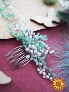 Мятное настроение веточка гребень мятный тиффани изумрудный