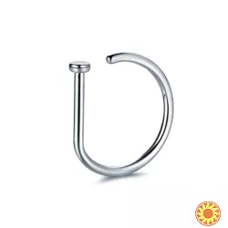 Обманка в ніс із фіксатором D-Ring під Срібло