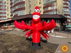 Зазивало надувна реклама для торгових, спортивних, розважальних закладів. 3.4 метра