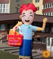 Зазивало надувна реклама для торгових, спортивних, розважальних закладів. 3.4 метра