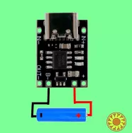 Мини-контроллер заряда TP4057 USB-Type-C 5V 1A