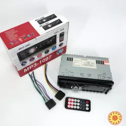 Автомагнітола MP3-1097 BT ISO зі знімною панеллю, Автомагнітола магнітола в авто з Usb сенсорна