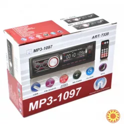 Автомагнітола MP3-1097 BT ISO зі знімною панеллю, Автомагнітола магнітола в авто з Usb сенсорна