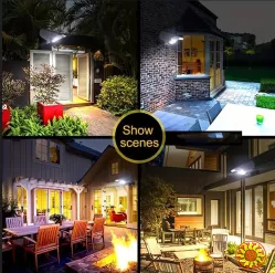 Вуличний ліхтар із датчиком руху на сонячних батареях