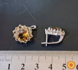 КУПИТИ СРІБНІ СЕРЕЖКИ з цитринами в нас.