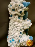 Іграшка овечка м'яка в'язана велика 45 см ручна робота подарунок