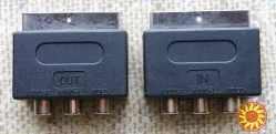 Переходник 3 RCA - Scart