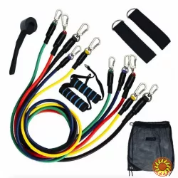 Эспандер резина для зарядок exercise pipe, эспандер резиновый жгут упражнения, Фитнес резинки 5 в 1