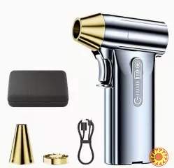 Портативний турбінний вентилятор 130 000 об/хв – потужний безщітковий двигун, акумуляторний