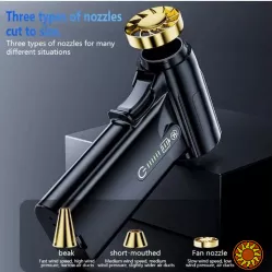 Портативний турбінний вентилятор 130 000 об/хв – потужний безщітковий двигун, акумуляторний