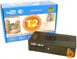 Тюнер T2 MG811 приставка с просмотром YouTube IPTV WiFi HDMI USB MEGOGO