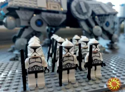 Лего набор звёздные войны Шагоход и клоны. Lego Star Wars. (75089)