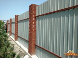 Забор из проф. настила. `Броневик` Днепр.