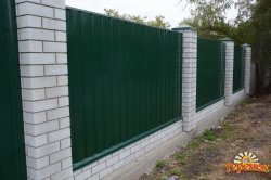 Забор из проф. настила. `Броневик` Днепр.