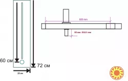 Т-образная направляющая для фрезера / фрезер ProCraft Vorskla Kraissmann