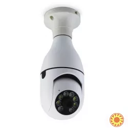 Камера відеоспостереження лампочка CAM E27 WIFI IP 360/90 поворотна