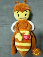 Іграшка м'яка дитяча в'язана Бджілка ручна робота подарунок