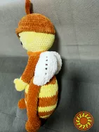 Іграшка м'яка дитяча в'язана Бджілка ручна робота подарунок