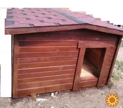 Продам дерев'яну утеплену будку для собаки.