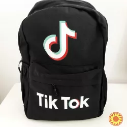 Рюкзак Тік ток TikTok. Колір Чорний та Жовтий Розмiр 25х35см