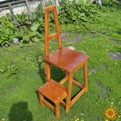 Табурет-стремянка с поручнем