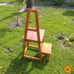 Табурет-стремянка с поручнем