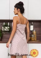 Жіноча нічнушка на тонкій бретелі з малюнком Janetta (16051) (арт. 1175)