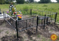 Простая оградка из металла. "Броневик" Днепр.