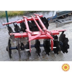 Борона 14-ти дисковая двухсекционная 1,3 м (Китай)