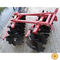 Борона 14-ти дисковая двухсекционная 1,3 м (Китай)