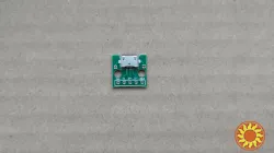 Разъем micro USB на плате