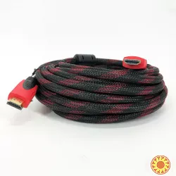 Кабель HDMI - HDMI 10m посилений в обмотці 10м шнур
