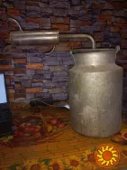 Самогонный аппарат (пищевая нержавейка) + бидон (пищевой алюминий).