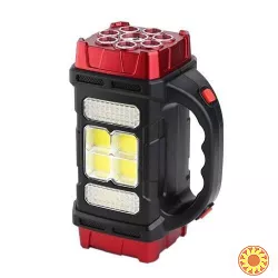 Ліхтар кемпінговий з сонячною панеллю та повербанком HB-1678