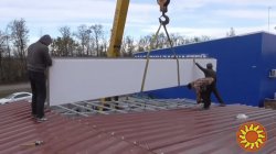 Монтаж сендвич-панелей