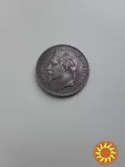 серебр. монета 5 франков 1869 г. , Франция