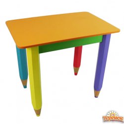 Детский столик без пенала 60см на 40см Карандаши