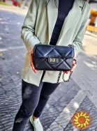 кожаная сумка Шанель 2, 55 Италия кросс боди через плечо Итальянская тренд