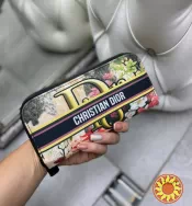 кошелек женский брендовый Диор тканевый стильный классический