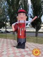 Зовнішня реклама для ресторану надувний чоловічок