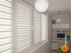 Ролетні жалюзі. Тканинні ролети. Штори "день-ніч", римські штори