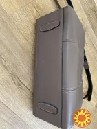 Коричнева кавова шкіряна сумка каркасна de esse