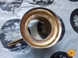 Підстаканник металевий.