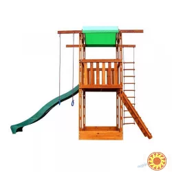 Игровая детская площадка для дачи (башня с горкой)
