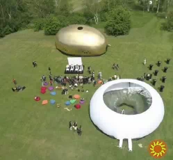 Надувные рекламные помещения