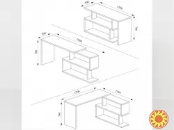 Стіл комп’ютерний поворотний (А-41)